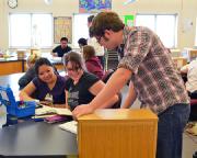 Students participating in a STEM Fridayd