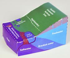 Papel model of a watershed